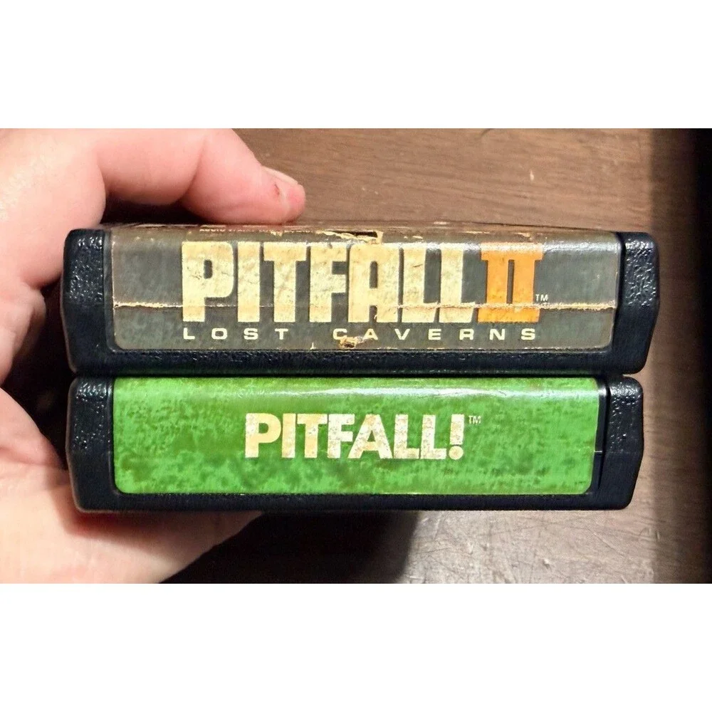 Atari 2609 Pitfall 1 and 2 Game Cartridges Only  Tested